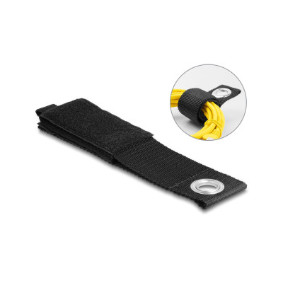 Delock Klettkabelbinder Schwarz 435 mm x 50 mm