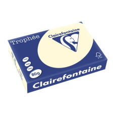 Fischer Papier Kopierpapier Trophée A4, 80 g/m², Hellchamois, 500 Blatt
