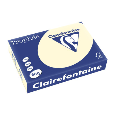 Fischer Papier Kopierpapier Trophée A4, 80 g/m², Hellchamois, 500 Blatt Fischer Papier Kopierpapier Trophée A4, 80 g/m², Hellchamois, 500 Blatt