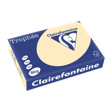 Fischer Papier Kopierpapier Trophée A4, 80 g/m², Chamois, 500 Blatt