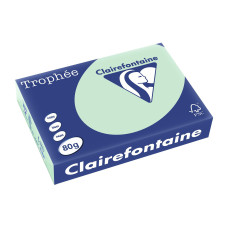 Fischer Papier Kopierpapier Trophée A4, 80 g/m², Pastellgrün, 500 Blatt