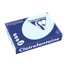 Fischer Papier Kopierpapier Trophée A4, 80 g/m², Pastellblau, 500 Blatt