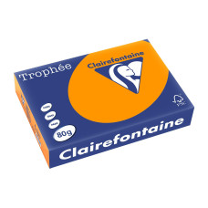 Fischer Papier Kopierpapier Trophée A4, 80 g/m², Orange, 500 Blatt