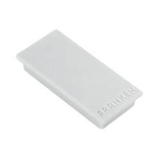 Franken Haftmagnet 23 x 50 mm, 10 Stück, Grau