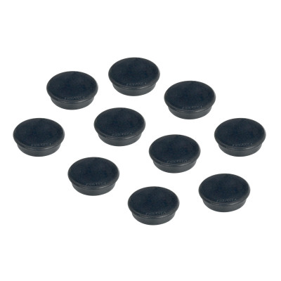 Franken Haftmagnet Ø 32 mm, 10 Stück, Schwarz