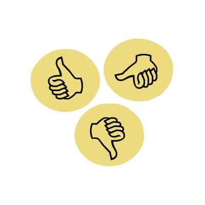 Franken Moderationskarten Daumen Ø 9.5 cm, 100 Stück