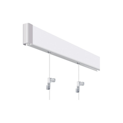 Franken Wandschiene 5 cm x 200 cm, Weiss