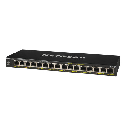 Netgear PoE+ Switch GS316P-100EUS 16 Port Netgear PoE+ Switch GS316P-100EUS 16 Port
