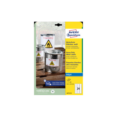 Avery Zweckform Universal-Etiketten J4773 63,5 x 33,9 mm Wetterfest