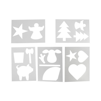 Creativ Company Schablone Weihnachten 5 Stück Creativ Company Schablone Weihnachten 5 Stück