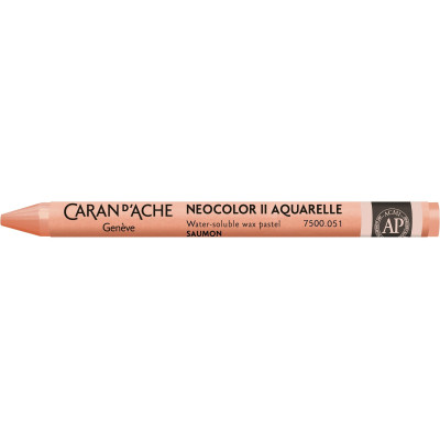 Caran d'Ache Wachsmalstifte Neocolor 2 wasservermalbar Lachsrot