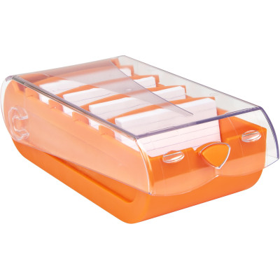 Biella Karteibox Bunny A7 100 Karten, Orange