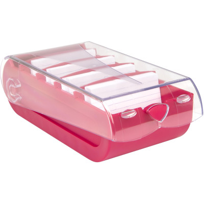 Biella Karteibox Bunny A7 100 Karten, Pink