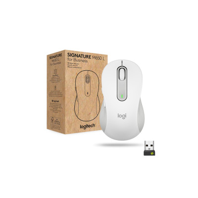 Logitech Maus Signature M650 L for Business Weiss