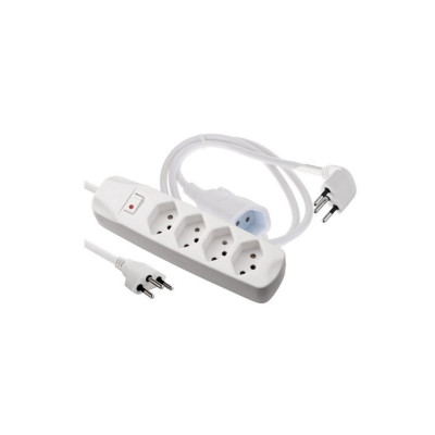 Schönenberger Steckdosenleiste 4x T13, mit Stecker/Verlängerung