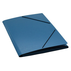 EROLA Gummibandmappe A3 Pressspan Blau