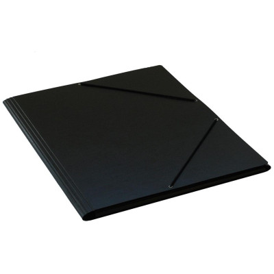 EROLA Gummibandmappe A3 Pressspan Schwarz