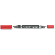 Staedtler Permanent-Marker Lumocolor Duo 348 Rot Staedtler Permanent-Marker Lumocolor Duo 348 Rot