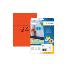 HERMA Universal-Etiketten 7 x 3.7 cm, 20 Etiketten, Rot