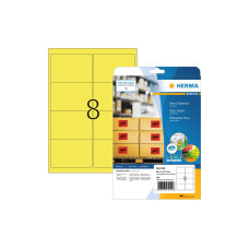 HERMA Universal-Etiketten 9.91 x 6.77 cm, 160 Etiketten, Neon-Gelb HERMA Universal-Etiketten 9.91 x 6.77 cm, 160 Etiketten, Neon-Gelb