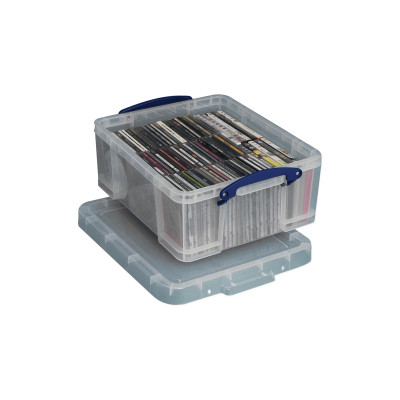 Really Useful Box Aufbewahrungsbox 18 Liter, Transparent