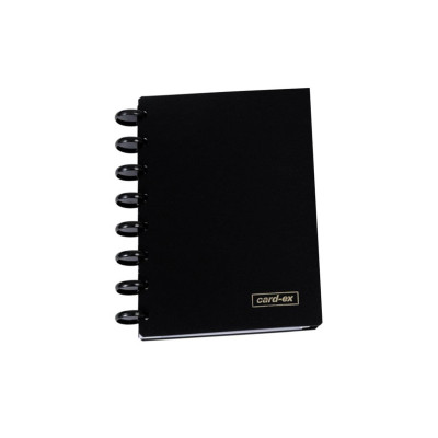 Adoc Ringbuch Card-Ex A5, Schwarz