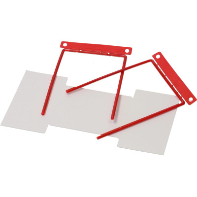Büromaterial Archivclips mit Etikette 100 Stück