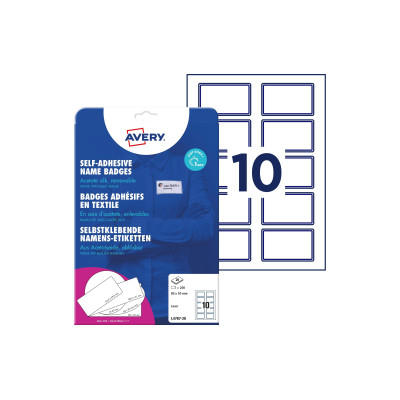 Avery Zweckform Namensetiketten 80 x 50 mm, 20 Blatt