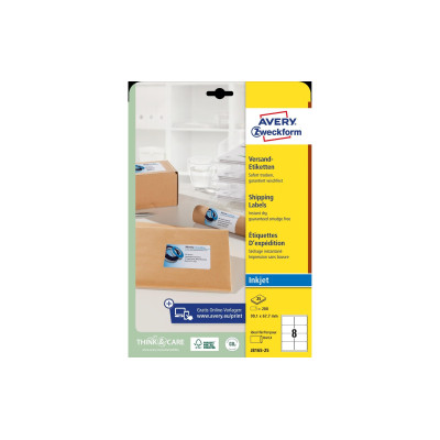 Avery Zweckform Versand-Etiketten 99.1 x 67.7 mm, 25 Blatt Avery Zweckform Versand-Etiketten 99.1 x 67.7 mm, 25 Blatt