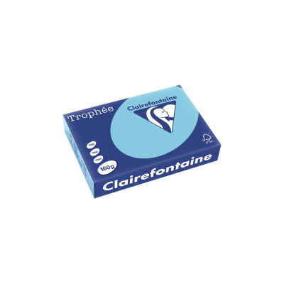 Clairefontaine Kopierpapier TrophéeColoredCopy FSC A4, Dunkelblau,160 g/m²