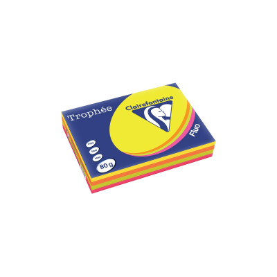 Clairefontaine Kopierpapier Trophée Colored Copy FSC A4, Mehrfarbig,80 g/m² Clairefontaine Kopierpapier Trophée Colored Copy FSC A4, Mehrfarbig,80 g/m²