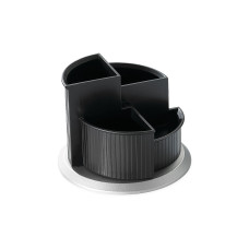 Helit Stiftehalter Schwarz/Silber