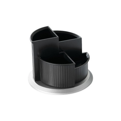 Helit Stiftehalter Schwarz/Silber