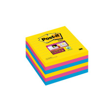 Post-it Notizzettel Super Sticky 10.1 x 10.1 cm, 6 Blöcke, liniert