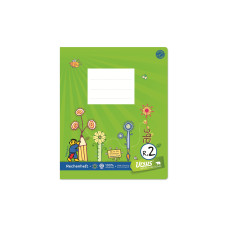 Formati Schulheft R.2 19.5 x 24 cm quart, Kariert, Grün