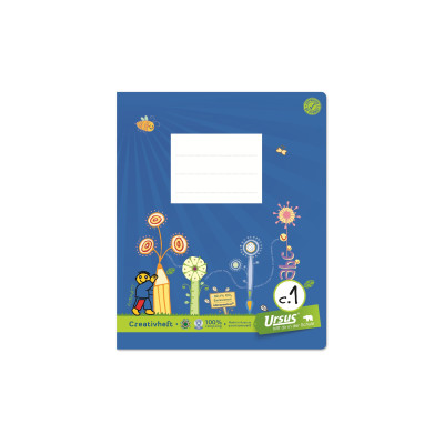 Formati Schulheft C.1 19.5 x 24 cm, Liniert, Blau