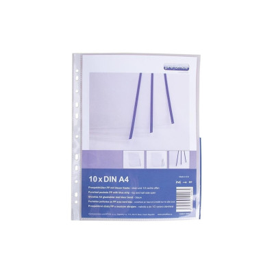 ProOffice Zeigetasche A4, Blau/Transparent, 10 Stück ProOffice Zeigetasche A4, Blau/Transparent, 10 Stück