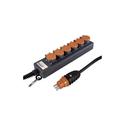 STEFFEN Industrie-Steckerleiste Professional 6x T15 IP55, 5 m STEFFEN Industrie-Steckerleiste Professional 6x T15 IP55, 5 m