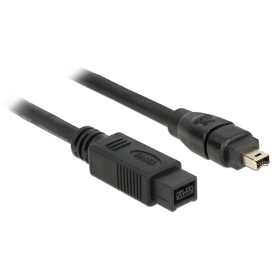 Delock FireWire-Kabel 400Mbps 9Pin-4Pin 1 m