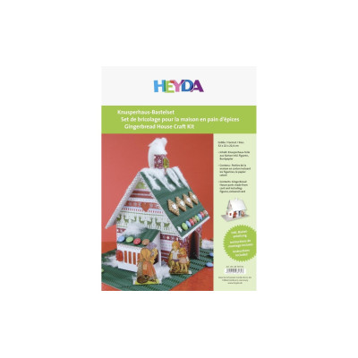 Heyda Deko-Bastelset Knusperhaus weisser Karton, A4 Heyda Deko-Bastelset Knusperhaus weisser Karton, A4