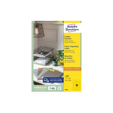 Avery Zweckform Universal-Etiketten 105 x 37 mm, Gelb, 1.600 Stück