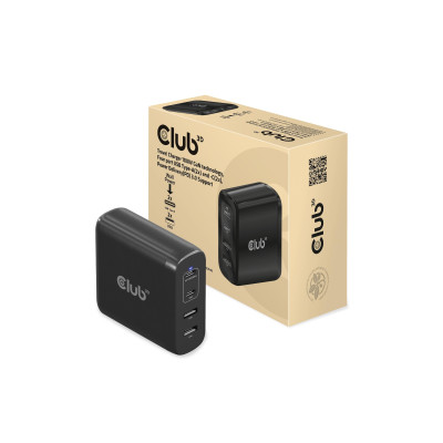Club 3D USB-Wandladegerät 100 W GaN-Technologie Club 3D USB-Wandladegerät 100 W GaN-Technologie