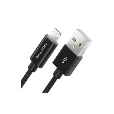 deleyCON USB 2.0-Kabel USB A - Lightning 1 m