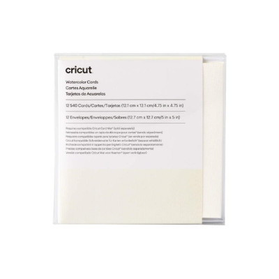 Cricut Blankokarte für Wasserfarben S40 12 Stück