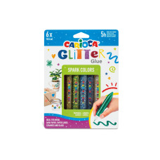 Carioca Glitzerstifte 6 Stück, Mehrfarbig