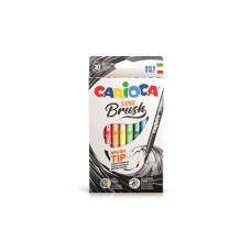 Carioca Fasermaler Super Brush 10 Stück, Mehrfarbig