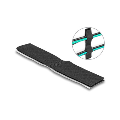 Delock Klettkabelbinder Schwarz 110 mm x 20 mm, 10 Stück Delock Klettkabelbinder Schwarz 110 mm x 20 mm, 10 Stück
