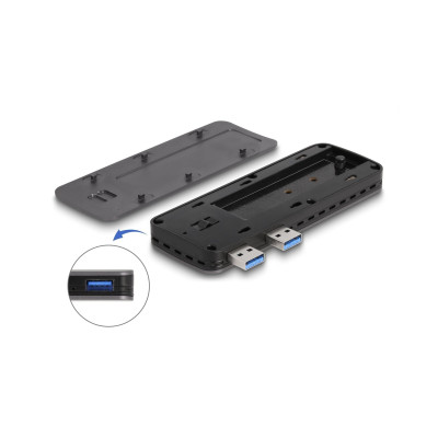 Delock Externes Gehäuse USB3.2 Gen 2 für PS5 mit M.2 NVMe Slot M.2