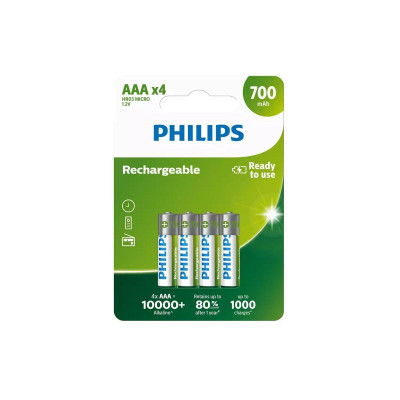 Philips Akku Akku Rechargeable AAA 4 Stück