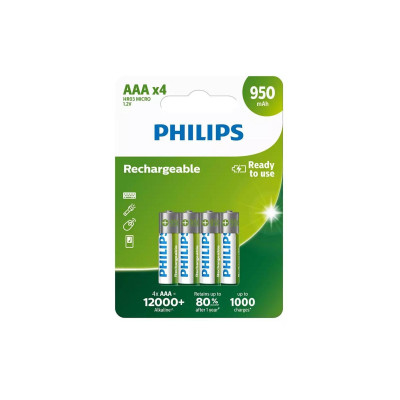 Philips Akku Akku Rechargeable AAA 4 Stück
